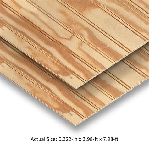 Plytanium Ply Bead Natural Syp Plywood Panel Siding 03437 In X 48 In