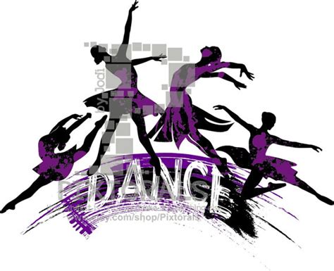 Dancers Logo Digital Download Vector Clipart Eps Pdf Svg 