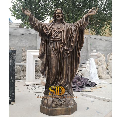 Custom Made Religious Statue Big Size Jesus Bronze Statue For Church