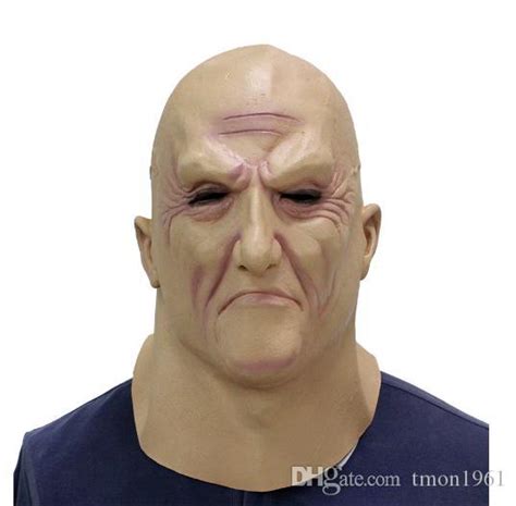 Halloween Latex Human Old Man Masks Creepy Adult Full Head Mask Ghost Horror Headgear Old Man