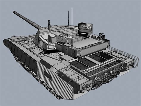 3d T 14 Russian Tank Armata