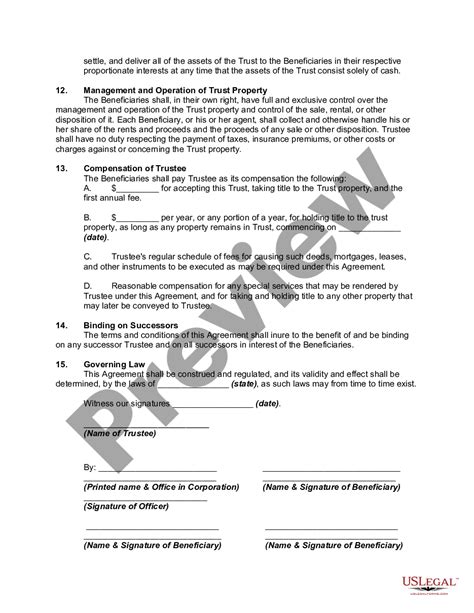 Land Trust Agreement What Is A Trust Us Legal Forms