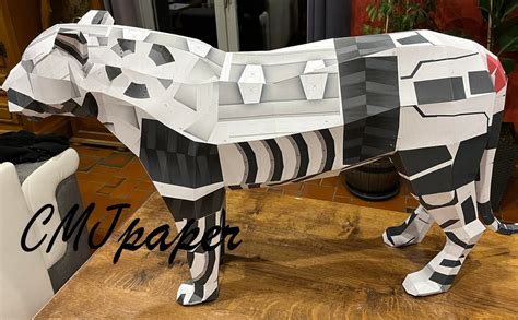 PAPERCRAFT TIGRE A réaliser vous même Sculpture de tigre en Etsy France