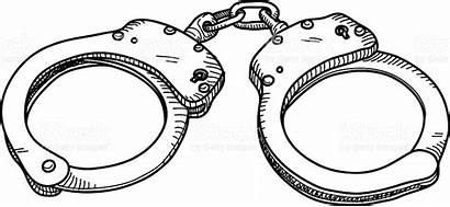 Handcuffs Clipart Vector Sketch Clip Doodle Police