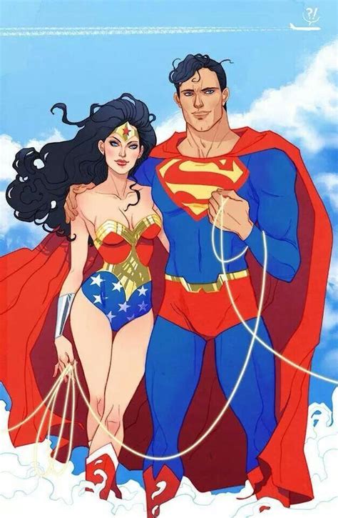 Power Couple Wonder Woman Comic Wonder Woman Art Superman Wonder