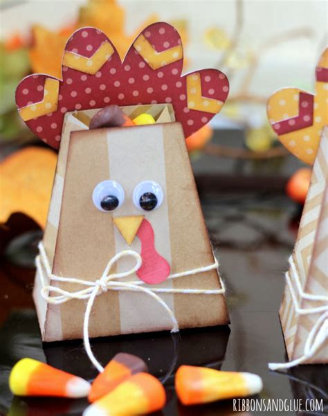 Turkey Treat Boxes Turkey Treats Thanksgiving Favors Treat Boxes