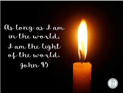 I Am The Light Of The World Bible Fun For Kids