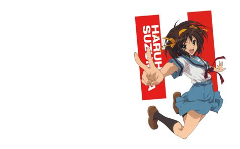 The Melancholy Of Haruhi Suzumiya Anime Girls Suzumiya Haruhi Hd