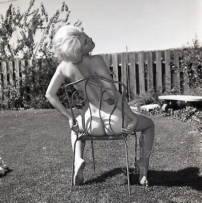 1960S RON VOGEL Negative Nude Blonde Pinup Girl Kay Kramer Cheesecake