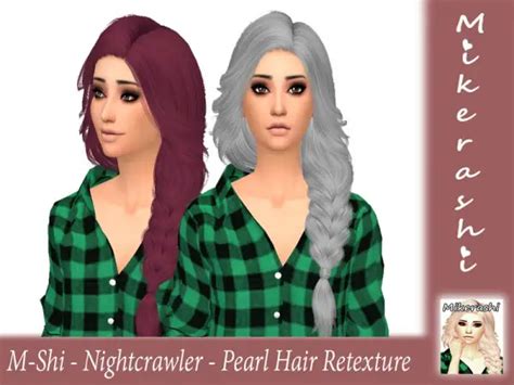 The Sims Resource Nightcrawler S Pearl Hair Retextured By Mikerashi