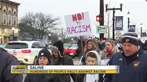 Are these rallies authorized by the authorities? Hundreds rally in Saline for diversity after man makes ...