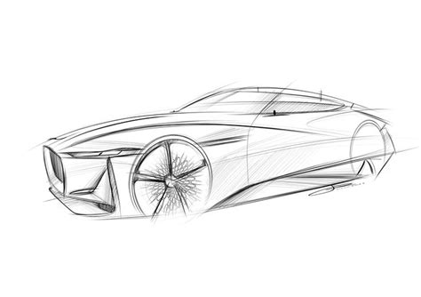 Jaguar E Luxury Concept Car Design Sketch Concept Car Sketch Car Design