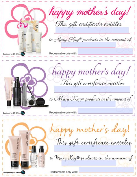 Contact me today to get $25 worth of free products on your gift certificate! Mary Kay® Mother's Day Gift Certificates http://www.qtoffice.com | Mary kay gifts, Mary kay gift ...