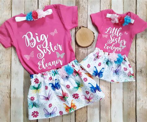 Big Sister Little Sister Outfits Pink Sister Outfits Sisters | Etsy | Sister outfits, Big sister ...