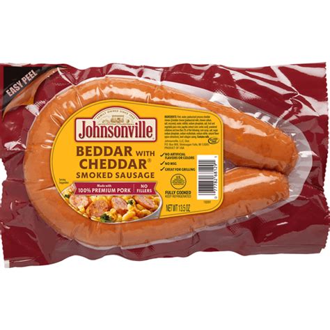 Johnsonville Sausage Smoked Beddar With Cheddar 135 Oz Rope