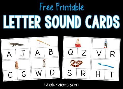 Letter Sounds Activity Cards Prekinders Letter Sound Activities