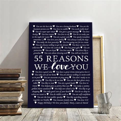 50 Reasons Why We Love You Reasons You Are Loved 50th Etsy Australia