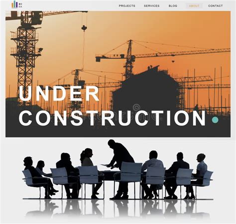 Under Construction Building Architecture Concept Stock Photo Image Of