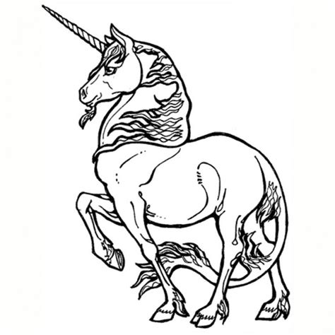 Coloriage Licorne en ligne dessin gratuit à imprimer