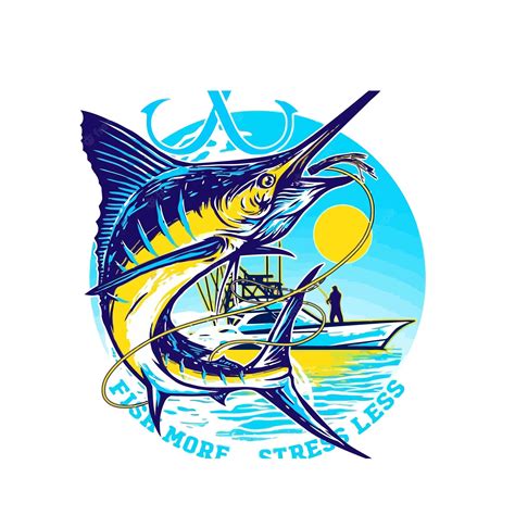 Premium Vector Fishing Marlin Vector Illustration