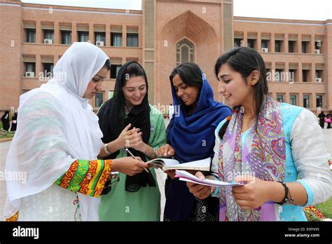 Students Of The International Islamic University Female Campus Stock