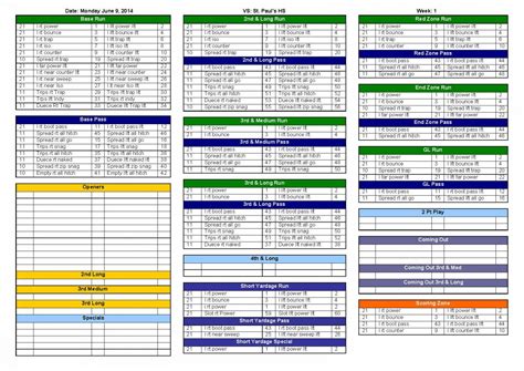 Get Our Image Of High School Football Practice Schedule Template