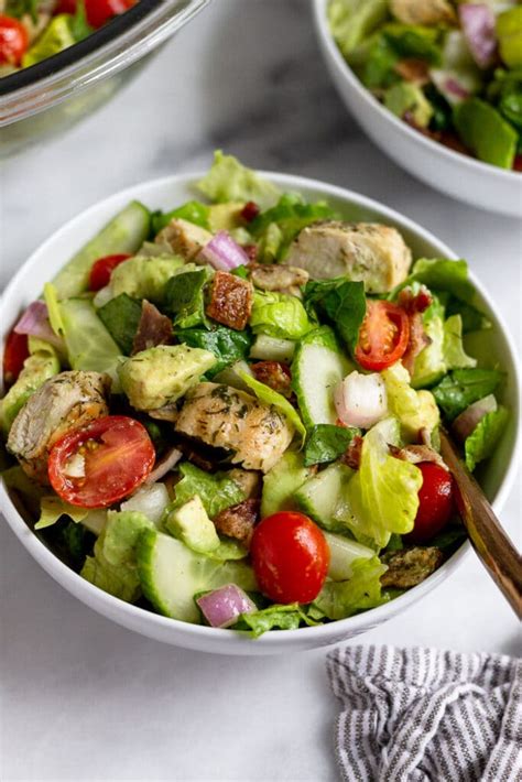 21 high protein salad recipes chicken steak and vegan eat the gains