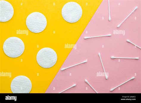 Top View Cotton Swabs Stock Photo Alamy