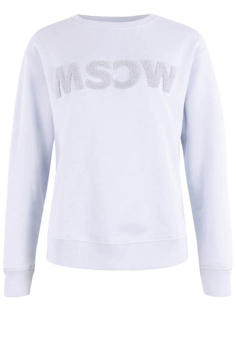MOSCOW Dames Sweater Logo Blauw Landhuisliving Goor Hof Van Twente