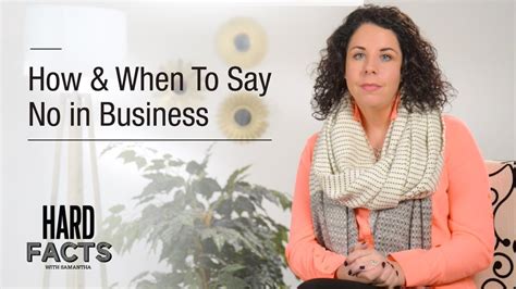 How And When To Say No In Business Youtube