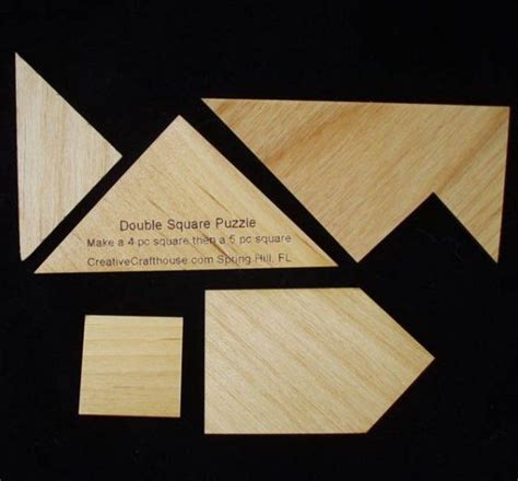 Double Square Wooden Brain Teaser Puzzle Puzzle Box Puzzle Game Wood