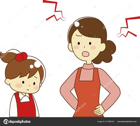 Mother Scolding Child Stock Vector Image By ©matsurinui 317998154