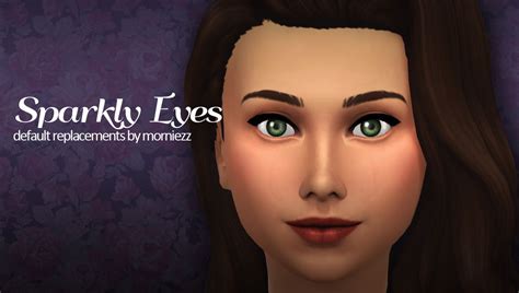 Mod The Sims Sparkly Eyes Maxis Match Default Replacements Sparkly