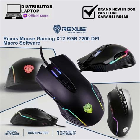 Rexus Xierra X Rgb Gaming Mouse Dykovytech