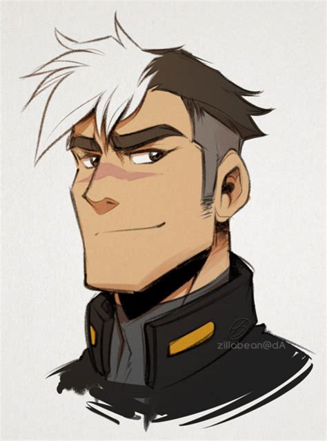 I ended up drawing an altean oc thinking about how hunky hunk is. Shiro doodle by zillabean on @DeviantArt