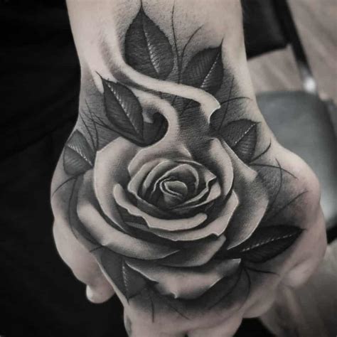 Black And Grey Rose Tattoo By Nikolai Chekov Black And Grey Rose Tattoo