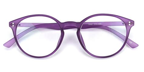 morning round eyeglasses in purple sllac