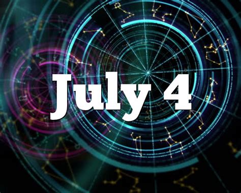 A horoscope is an astrological chart or diagram representing the positions of the sun, moon, planets, astrological aspects and sensitive angles at the time of an event, such as the moment of a person's birth. July 4 Birthday horoscope - zodiac sign for July 4th