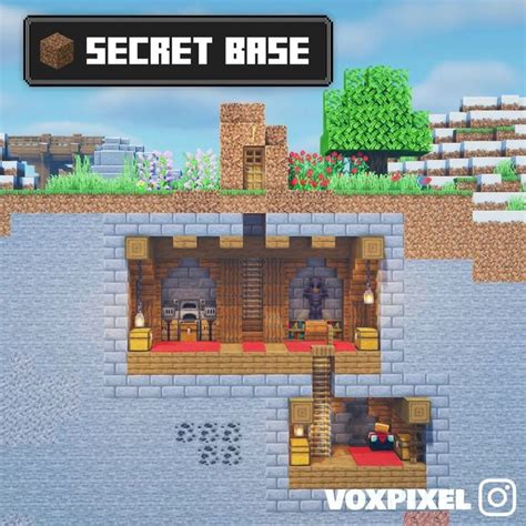 Minecraft Secret Base In 2024 Minecraft Secrets Minecraft Designs