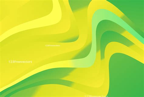 Abstract Green And Yellow Background