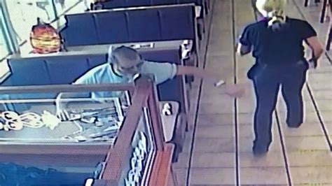 Restaurant Customer Caught On Cctv Slapping Waitress On Backside While His Wife Went To The