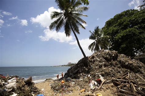 wave after wave of garbage hits the dominican republic the new york times