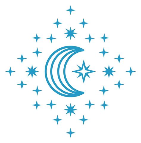 Símbolo Da Lua Mística ícone De Linha De Alquimia Crescente Isolado No