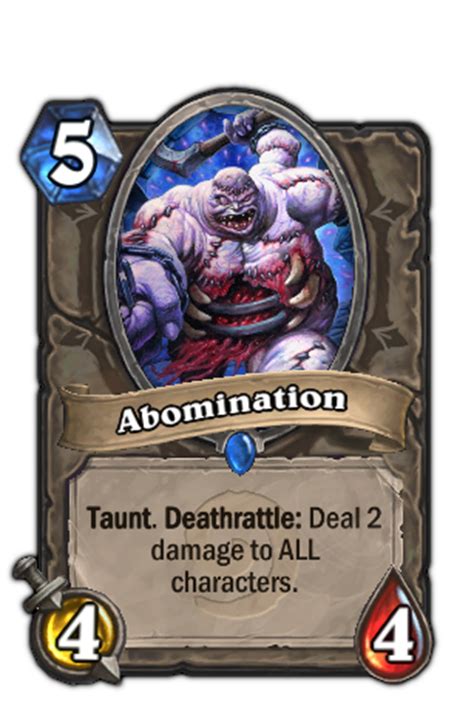 Abomination synonyms, abomination pronunciation, abomination translation, english dictionary definition of abomination. Abomination - Hearthstone: Heroes of Warcraft Wiki