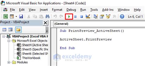 How To Display Print Preview With Excel Vba 3 Macros Exceldemy