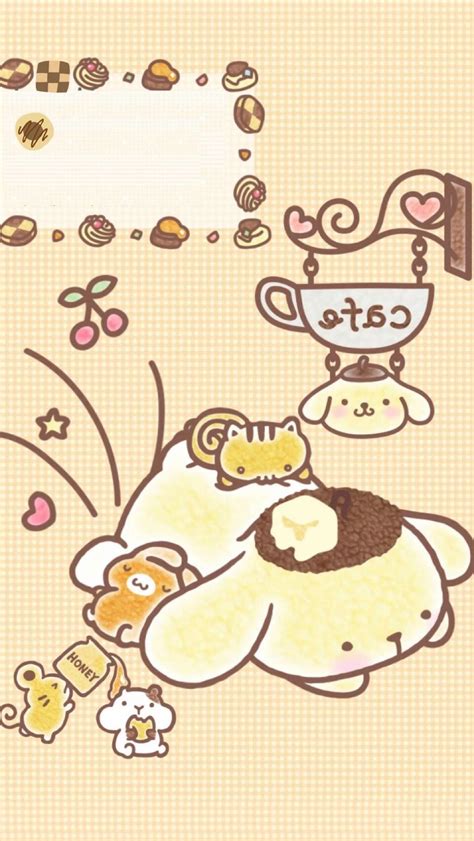 Pin By Pankeawป่านแก้ว On Pom Pom Purin Sanrio Wallpaper Cute