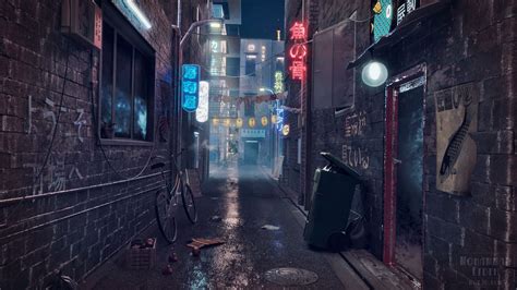 Urban Japanese Alley Wallpapers Top Free Urban Japanese Alley