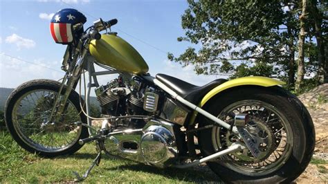 Harley Davidson Chopper Bobber 80ci Shovelhead Paughco Rigid Springer Front