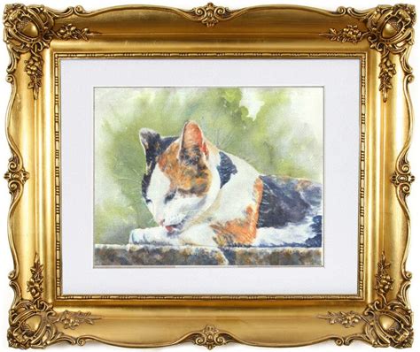 Calico Cat Original Cat Watercolor Painting Cat Art Print Etsy