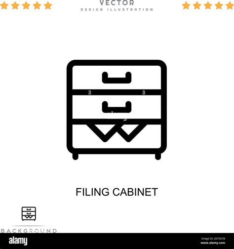 Filing Cabinet Icon Simple Element From Digital Disruption Collection
